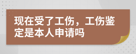 现在受了工伤，工伤鉴定是本人申请吗