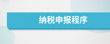 纳税申报程序