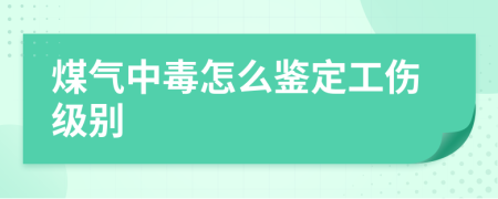 煤气中毒怎么鉴定工伤级别