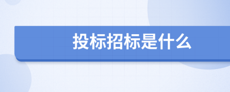 投标招标是什么