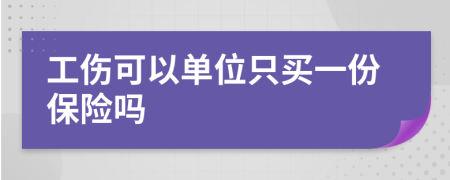 工伤可以单位只买一份保险吗