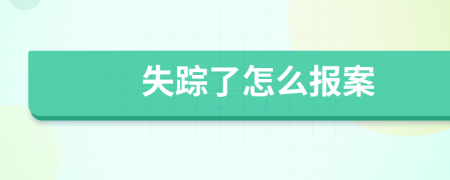 失踪了怎么报案