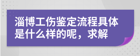 淄博工伤鉴定流程具体是什么样的呢，求解