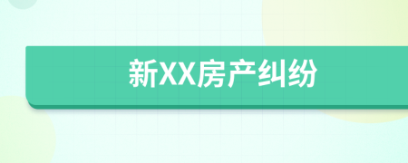 新XX房产纠纷