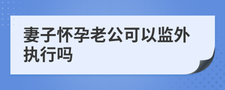 妻子怀孕老公可以监外执行吗