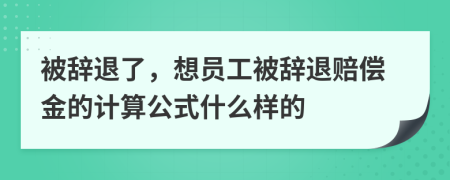 被辞退了，想员工被辞退赔偿金的计算公式什么样的