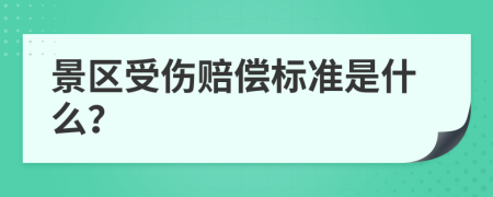 景区受伤赔偿标准是什么？