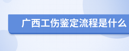 广西工伤鉴定流程是什么