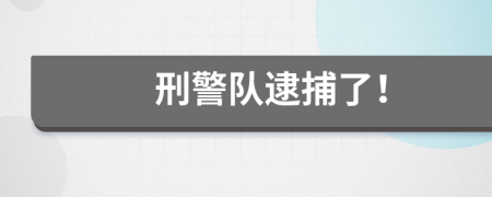 刑警队逮捕了！