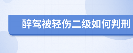 醉驾被轻伤二级如何判刑