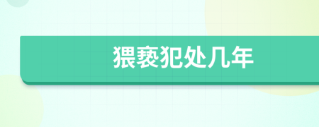 猥亵犯处几年
