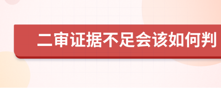 二审证据不足会该如何判