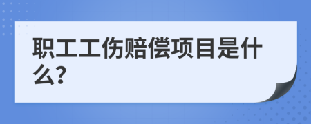 职工工伤赔偿项目是什么？