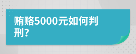 贿赂5000元如何判刑？