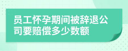 员工怀孕期间被辞退公司要赔偿多少数额