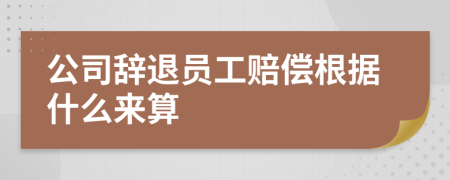 公司辞退员工赔偿根据什么来算