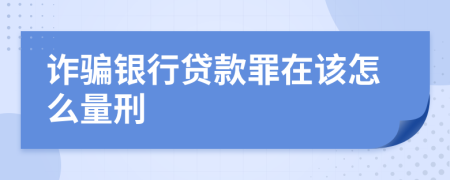 诈骗银行贷款罪在该怎么量刑