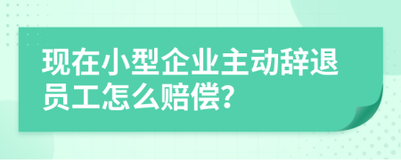 现在小型企业主动辞退员工怎么赔偿？