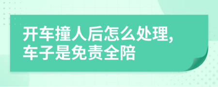 开车撞人后怎么处理,车子是免责全陪