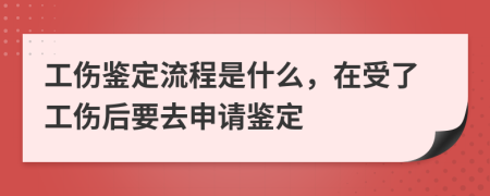 工伤鉴定流程是什么，在受了工伤后要去申请鉴定