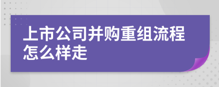 上市公司并购重组流程怎么样走