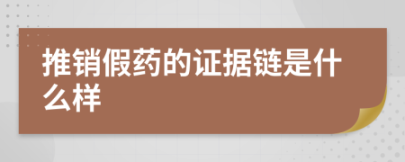 推销假药的证据链是什么样