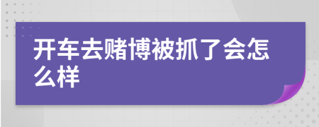 开车去赌博被抓了会怎么样