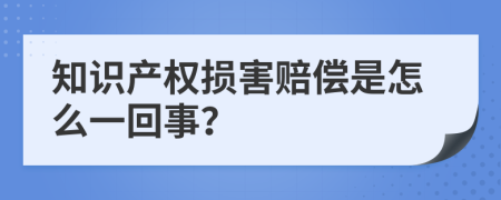 知识产权损害赔偿是怎么一回事？