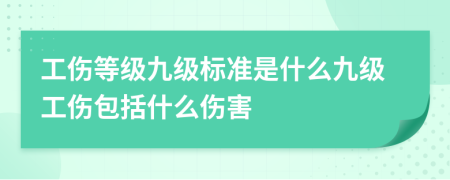 工伤等级九级标准是什么九级工伤包括什么伤害