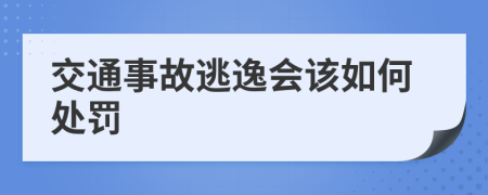 交通事故逃逸会该如何处罚