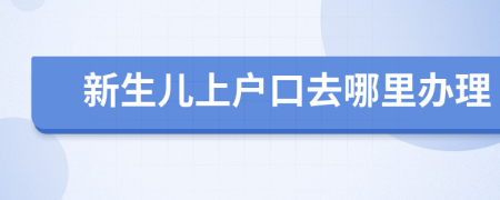 新生儿上户口去哪里办理