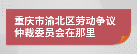 重庆市渝北区劳动争议仲裁委员会在那里