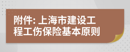 附件: 上海市建设工程工伤保险基本原则