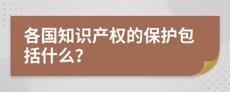 各国知识产权的保护包括什么？