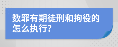 数罪有期徒刑和拘役的怎么执行？