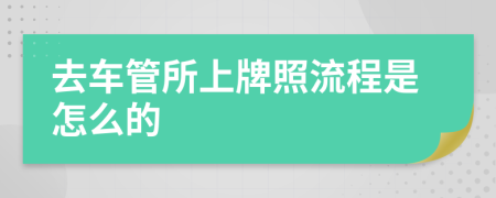 去车管所上牌照流程是怎么的