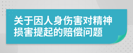 关于因人身伤害对精神损害提起的赔偿问题