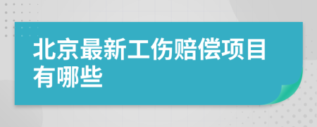 北京最新工伤赔偿项目有哪些