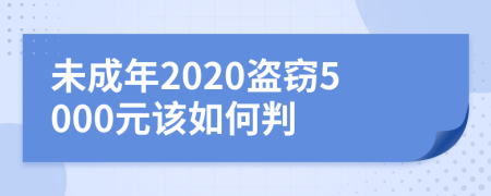 未成年2020盗窃5000元该如何判