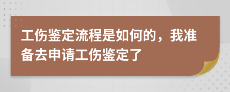 工伤鉴定流程是如何的，我准备去申请工伤鉴定了