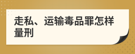 走私、运输毒品罪怎样量刑