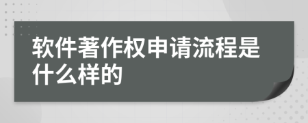 软件著作权申请流程是什么样的