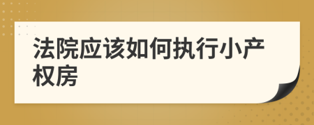 法院应该如何执行小产权房