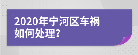 2020年宁河区车祸如何处理？