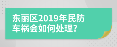 东丽区2019年民防车祸会如何处理?