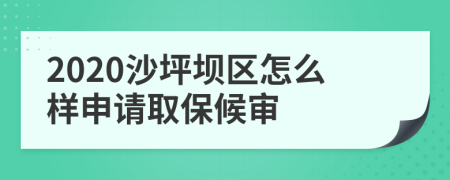2020沙坪坝区怎么样申请取保候审