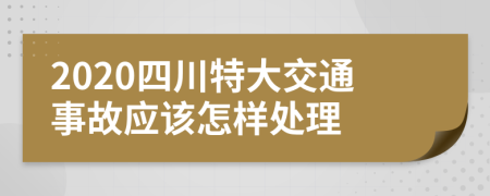 2020四川特大交通事故应该怎样处理