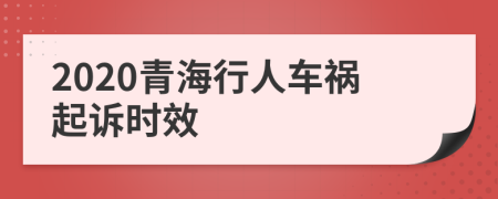 2020青海行人车祸起诉时效