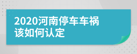 2020河南停车车祸该如何认定