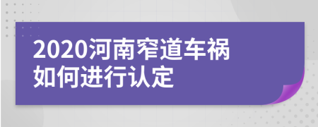 2020河南窄道车祸如何进行认定